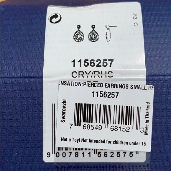 Swarovski crystal halo earrings. Brand new. - Picture 2 of 4